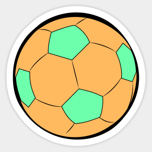 Colorful Football / Soccer Ball Sticker